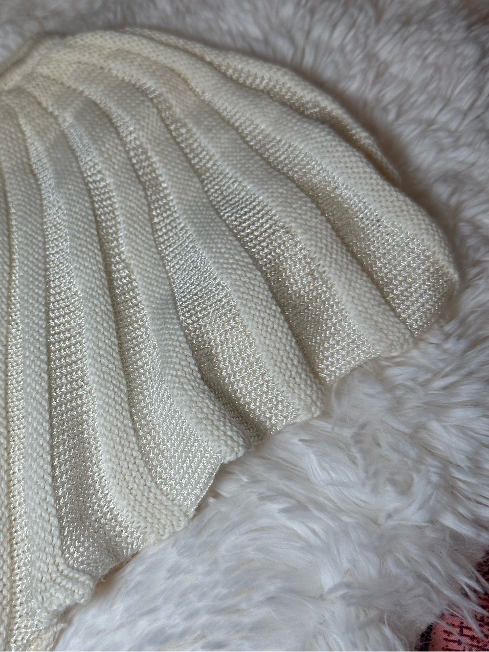 Vintage IMAN Ribbed Knit Tunic Top XS Brown Cream Striped Y2K Mini Dress - Picture 7 of 10